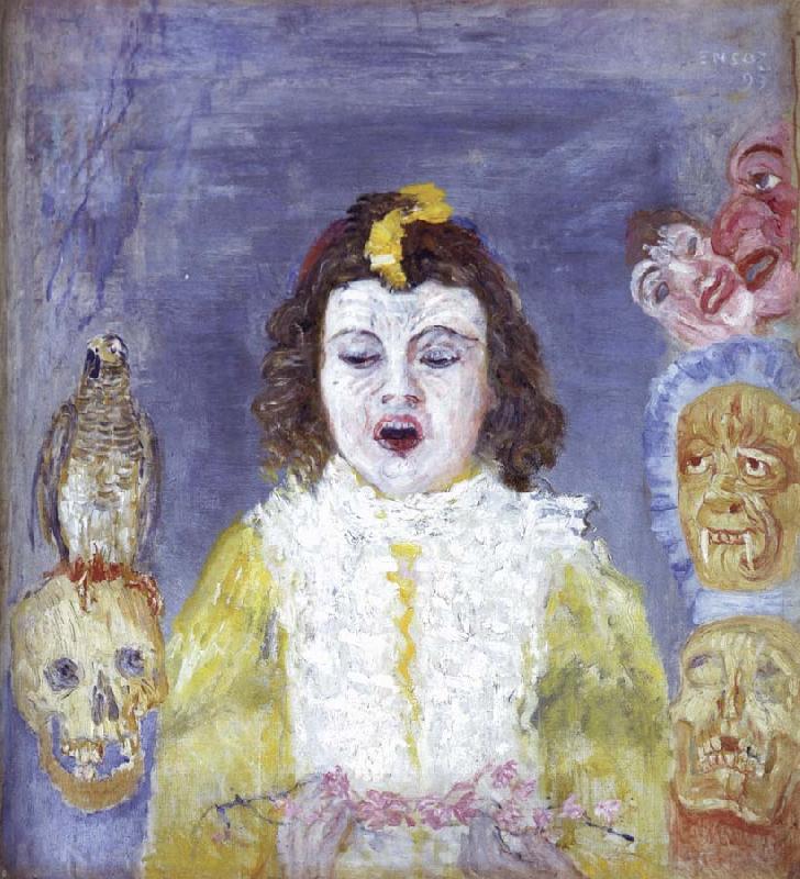 James Ensor The Girl with Masks China oil painting art